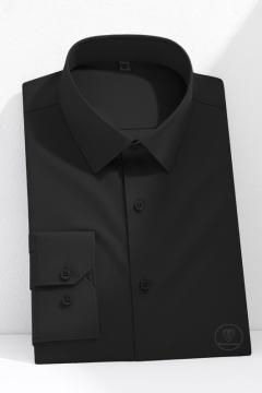 Áo Sơ Mi Sợi Tre Màu Đen Cao Cấp TGSM03